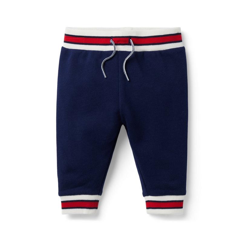Baby Striped Trim French Terry Jogger - Janie And Jack